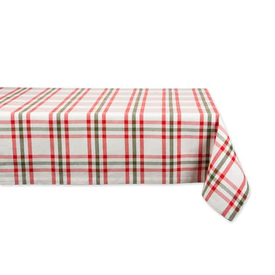 DII&#xAE; Nutcracker Plaid Tablecloth